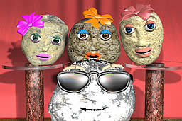 frame from music video The Moonrock Rock